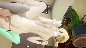 أحب مشاهدة كول يحصل على نفخ ونيك من كاتبوي فيمبوي في زي سيسى.