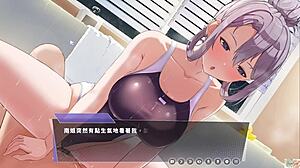 嘿，看Ep8幸福的二人房浴室泳装激烈玩耍！让我好好骑你！😜