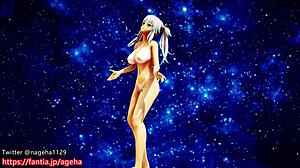 Danza nuda di Kanon sul pianeta di sabbia!