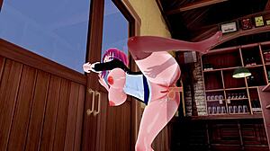 Hentai 3D com Bunda e Peitos Grandes de Óculos, Quente Pra Caralho!