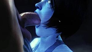 Cortana yoğunca oral yapıyor 3D SFM oyun animasyonunda