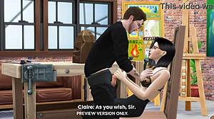 Hej, viděl jsi už 3d hentai sochaře instruktora ovládat studentku obrovským ptákem?