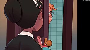 Wow ! Chaude femme de chambre baisant en animation porno coquine !