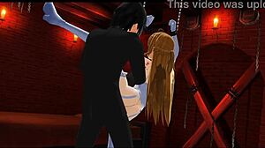 sao асунас мазохистское отвлечение разворачивается в извращенном игровом сюжете