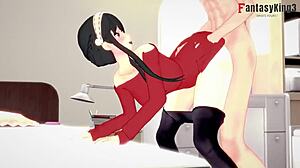 स्पाई एक्स फैमिली पीओवी में योर फॉर्जर चूसती है और और भी कुछ रेड पर