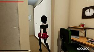 Roshutsu Gra SFM Hentai z Japońską Ekshibicjonistką Dziewczyną Nagą