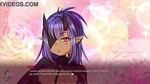 Люси сталкивается с демоном лесбийской акцией в игре Часть 1