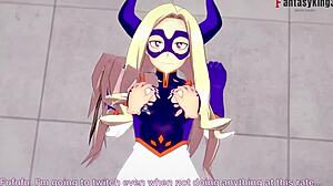 结城美咲在我的英雄短片中在屋顶上提供超级性感口交