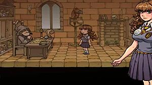 アカブルの魔女トレーナー フルプレイスルー パート17 セクシーな若いストリップティーズ