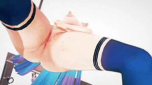 Nijisanji Lize Helesta v seksi 3D akciji