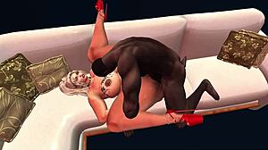 Detaljna seks miks šou animacija u anime stilu