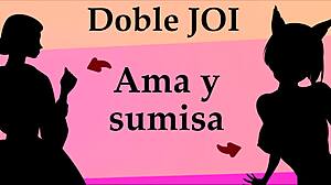 Sesiune JOI Dublă Stăpână și Supusă cu Masturbare Intensă și Dominare