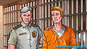 Зад решетките девствен задник получава шокиращо чукане