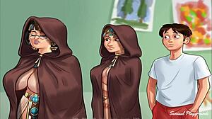 voi mies, maalailen kahta söpöä tyttöä taide tunnilla, totaalinen kuumuus!