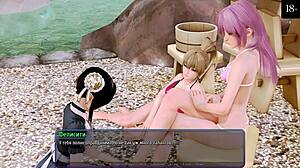 Vollständiges Gameplay - Harem Hotel Teil 6 mit zierlicher Hure in der Öffentlichkeit