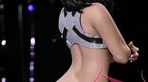 Boneka seks Mikasa terlihat begitu realistis dalam main hentai