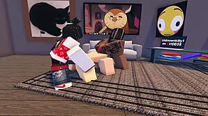 难以相信玛奇玛在Roblox上被黑人和群交了！