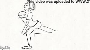 Podívej se na sexy kreslenou, jak drtí mokrou piču?