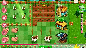 ヌタク ブーティファーム パート16 牧場で赤毛と茶髪の女の子たちが大きなおっぱいとお尻をフラッシュ