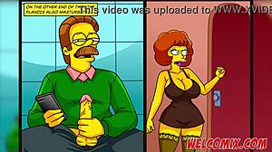 رد الجميل بتبادل زوجات في إباحية سيمبسونز كرتونية