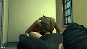 Rafael a Angelina tvrdý výjazd v blond doggystyle akcii