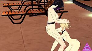 Hei Toga, kan Shinobu håndtere futanari hentai denne halloween med thereal3dstories?