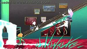 Che tipo di invasore domina in questa scena di lotta anime furry?