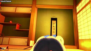 헨타이 POV에서 파워퍼프 걸스의 버블스가 발로 유혹해!