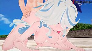 Furina futută tare în Fontaine cu acțiune Genshin Impact intensă!