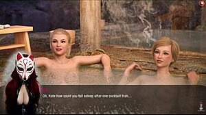 Pengembaraan hotdogging awam Kate episod tujuh dengan kostum dan fun luar