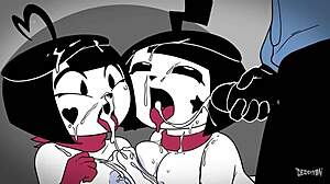 Mime & Dash Corte Estendido por Derpixon em HD Acende Calor Profundo de Grupo em Animação