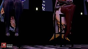 性感 hentai 女孩在热辣动作合集中闪耀