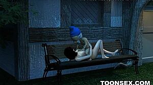 Δεν θα πιστέψεις αυτή την 3D γκόμενα που της γαμάνε τα στήθη και την πούτσα από έναν νάνο