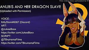 Anubis dominoi perse-naidalla ja runkkausohjeilla lohikäärmeeltään?