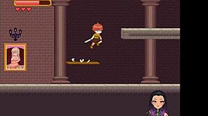 Hej, tá horúca succubus s veľkým zadkom sa nudila a drhla ma neustále v super mamono succubus hentai hre časť 3 finálna