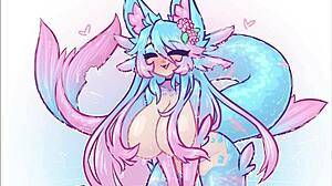 Silvervale hentai kompilacija z velikimi cicami in divjo volčjo akcijo! 😍