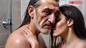 Mias første blowjob med stedpappa hulker