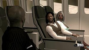 미스 지글스와 함께 비행기에서 야한 일 벌어져