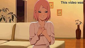 Обсебен съм от дивите движения на Сакара в Наруто хентай.