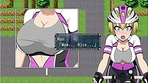 بلوند تظهر صدر كبير بعد خسارة سباق شارع في اللعبة