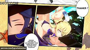 Video 20 představuje syrovou 3D hentai creampie akci