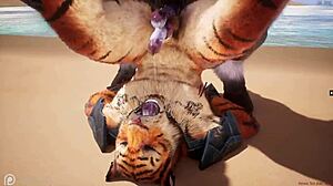 Дикие furrys в горячем гей yiff экшне