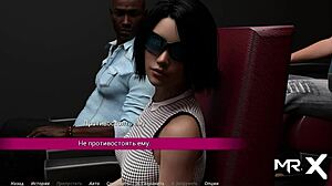 Actinglessons - Kärleksfull beröring av söt tjej på soffa ep1 19