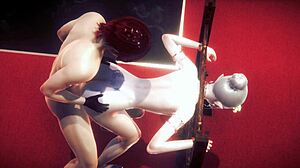 яой фембой Аллан дает минет и анал в сисси кроссдресс