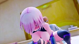 Adegan Seks Nude Mash Kyrielight dengan Tete Besar Creampie dalam Kompilasi Hentai 3D