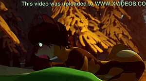 毛茸茸美女用力吸鸡巴