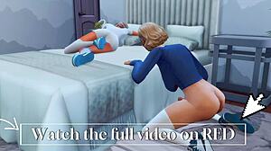 فوتاناري زوجة أب فاسدة تغري ابنتها المستقيمة في سيمس 4 أنمي هينتاي!