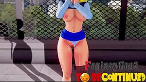 Dragon Ball Z EX 3 Parte 5: Videl mira a Gohan y A18 follando duro. ¡Película completa de 1hr en Sheer!