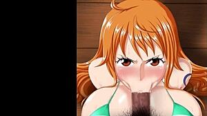 娜美在另类海贼王版本中吞精