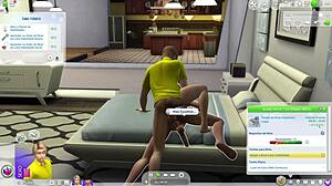 the sims story unfolds with intimate friend sucking moment